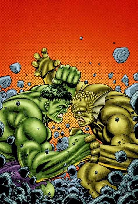 ArtStation - Hulk Vs Abomination COLORS sample