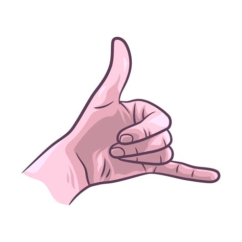 Call Hand Sign Vector 的图像结果