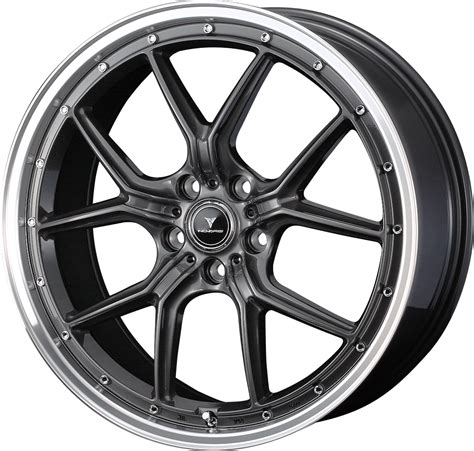 個人宅発送可能 Weds 19X8.0J +45 5穴 PCD114.3 BLK/G ホイール 4本セット NOVARIS ASSET S1 ...