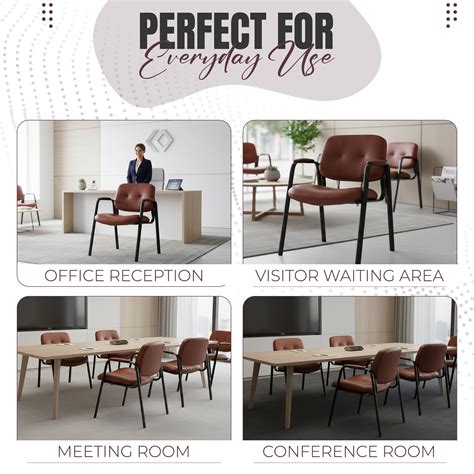 Kepler Brooks Embassy Leatherette Visitor Chair