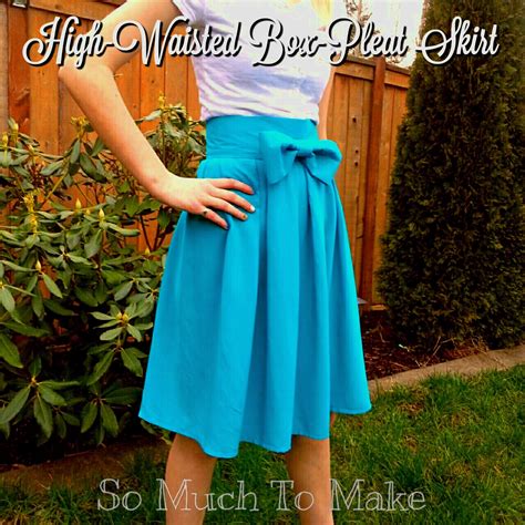 High-Waisted Box-Pleat Skirt | So Much To Make