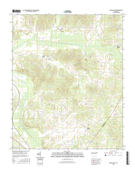 Beech Bluff Tennessee - 24k Topo Map