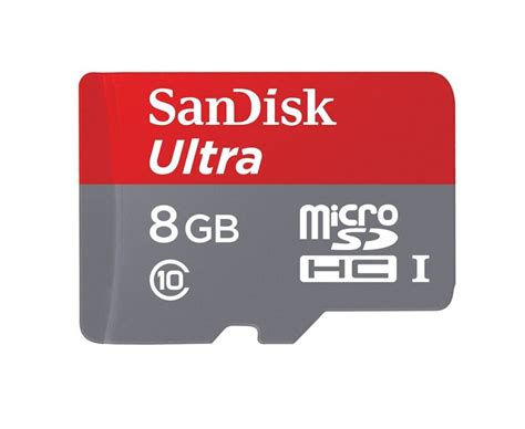 SANDISK 8GB -ULTRA MEMORY CARD - BLACK 