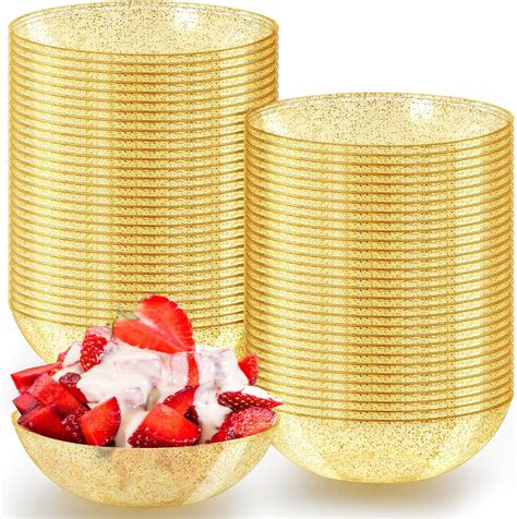 Amazon.com: Tlence 100 Pack Square Plastic Serving Bowls, 24oz ...