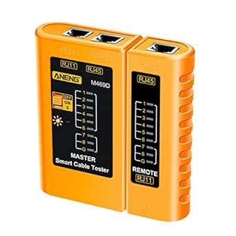 M469D Network Cable Tester Pairing Instrument for RJ11 RJ45 Telephone ...