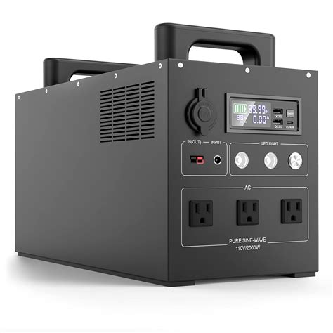 NEXPOW Portable Power Station 2000W/2400Wh LiFePO4 Lithium Battery Pack ...