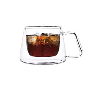 Buy Devnow Double Wall Glass Cup, 180ML, Set of 2 Online at Low Prices ...