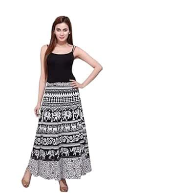 Buy Gavika Fashion Women's Cotton Jaipuri Sanganeri Print, Wrap Around ...