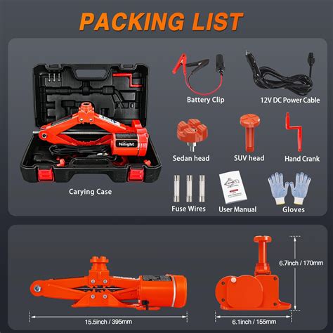 Nilight Electric Car Jack 3 Ton 6600LBS Floor Jack India | Ubuy