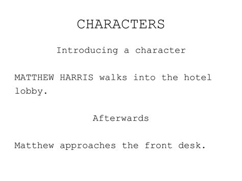 Image result for Script Format Cheat Sheet