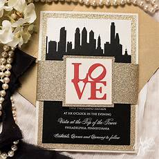 Wedding Invitations Albany Ny by April S Philadelphia Themed Wedding Invitation Wedding Invitations Albany Ny