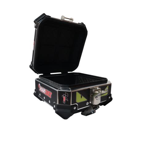 Aluminium 15 Litres Graphic Black Moto GP Top Box | Motocare