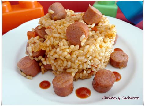 Arroz con salchichas - Chismes y Cacharros