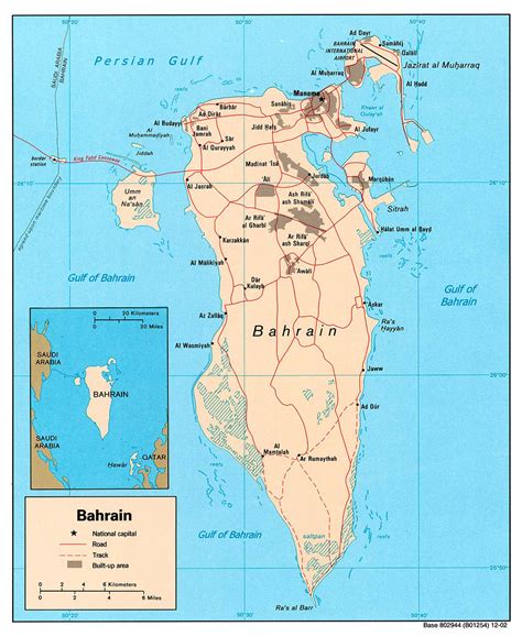 Large detailed political map of Bahrain with roads and cities - 2002 | Bahrain | Asia | Mapsland ...