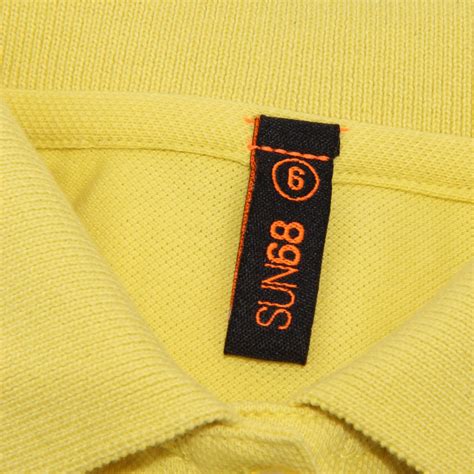 8359V polo bimba SUN 68 maglia cotton yellow polo-shirt girl kid