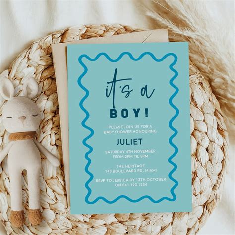 Boy Baby Shower Invitations
