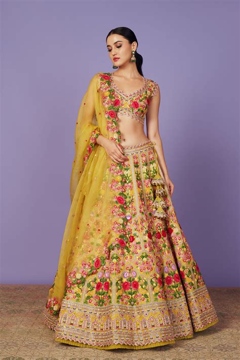 Anushree Reddy - Bageecha Lehenga Set - Elahe