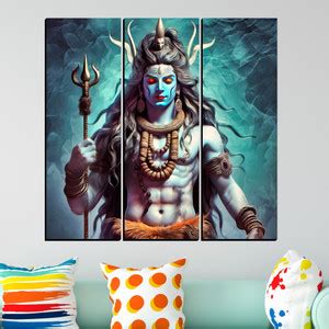 JB Creations Lord Shiv Ji Mahadev MDF Photo Painting Wall Decor For ...