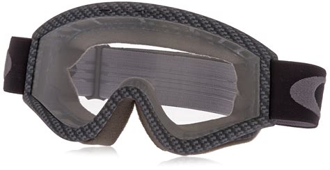 Oakley L-Frame Graphic Frame MX Goggles (Carbon Fiber/Clear Lens ...