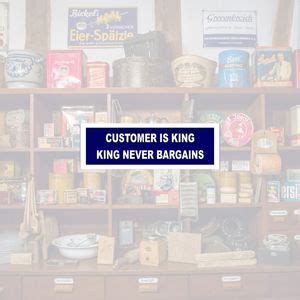 CVANU Customer is King King Never bargains Sticker (Pack of 2) : Amazon ...
