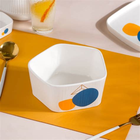 Abstract Patterned Pentagon 12 Piece Dinner Set For 4 Online - Premium ...