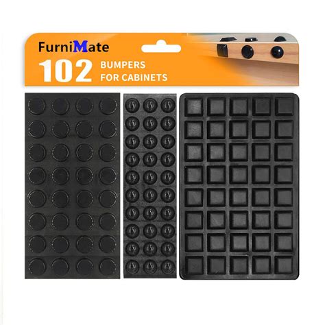 Black Bumpers Pads 102PCS Self Adhesive Rubber Feet Bumpers for ...