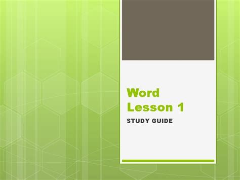 Image result for Word Tutorial Level 1 Lesson by Lesson in One Time
