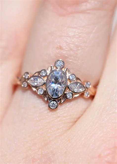 Gold Engagement Jewellery Ring, Dainty Minimalist Bridal Gift For Her ...