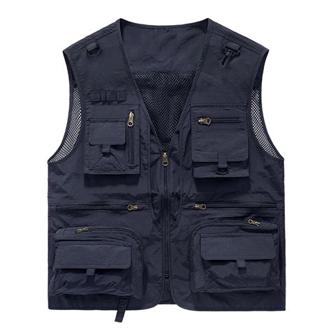 Rciityk Mens Summer Outdoor Vests Safaris Fishing Travel Photo Vests ...