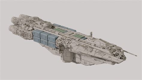 ArtStation - YT-370 Locust-class Corellian Heavy Freighter - Star Wars ...
