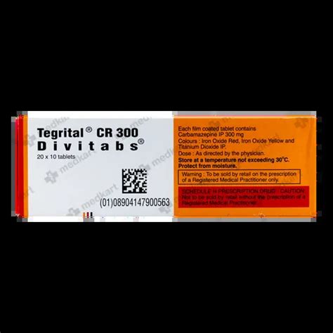 Buy Tegrital Cr 300mg Tablet 10s at Best Price | Medkart