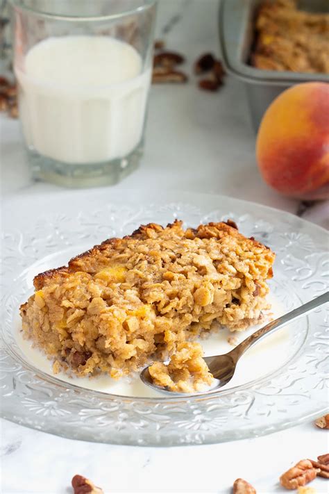 Peach Baked Oatmeal - Baking Sense®