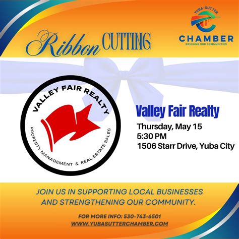 Ribbon Cutting – Valley Fair Realty, 1506 Starr Dr, Yuba City, CA 95993 ...