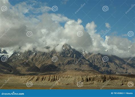 The Mountain in the pamirs stock image. Image of china - 78145863