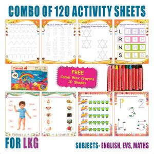EDITONE LKG Activity Sheets (120 Pages)|Learning & Creativity|With 10 ...