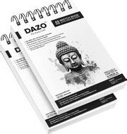 dazo Sketch Book A4, 100sheets , 140GSM (Premium Quality) Drawing Book ...