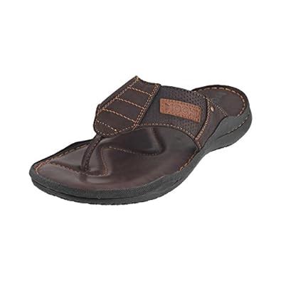 Mochi Men's Tan Thong Sandals-7 UK (41 EU) (16-9195) : Amazon.in: Fashion