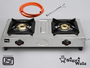 Sigri-wala Lighter & Hose Pipe ISI Certified 2 Burner Mini Combo ...