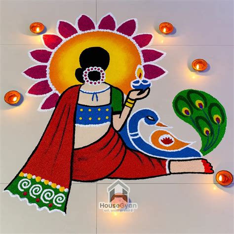 25+ Simple and Easy Diwali Rangoli Designs for Home 2025 | Rangoli ...