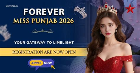 Miss Punjab 2026 | Schedule Audition Now | City | State | National ...
