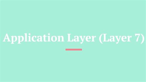 OSI Model Application Layer 的图像结果