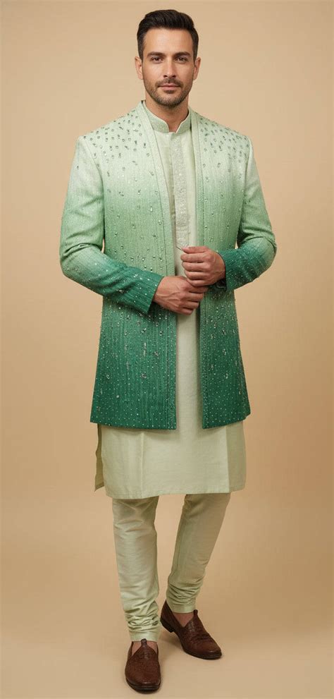Buy Green Stylish Indowestern | KALKI Fashion India
