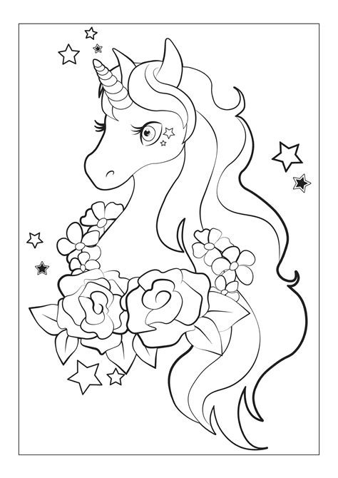 Printable Kids Coloring Pages Unicorn
