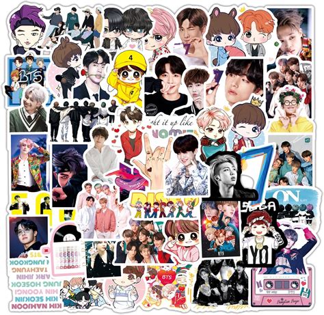Meet Holiday 50pcs Kpop BTS Stickers Pack for Girls，Funny Kpop India | Ubuy