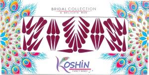 Koshin Tilak Shape Large Velvet KumKum Tikli Bindi For Ladies Women ...