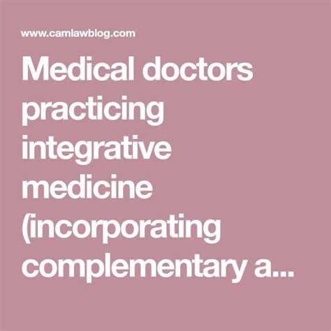 integrative medicine 2025