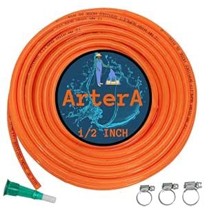 ARTERA® 15 Metres Braided Hose Pipe with Tap Adapter and 3 Clamps for ...