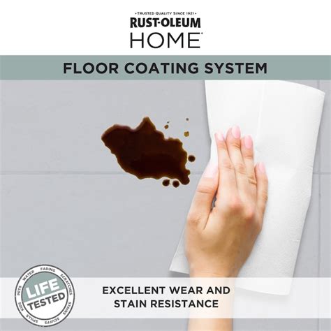 Rust-Oleum Home Floor Coating Steam Gray Semi-gloss Interior Floor ...
