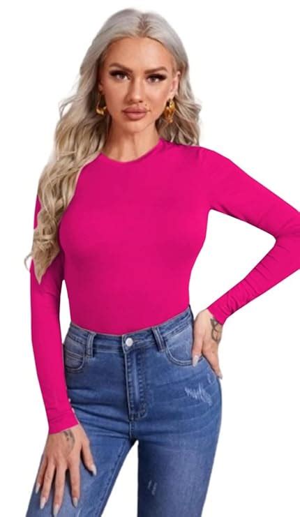 Dream Beauty Fashion Women's Full Sleeve Top Round Neck Casual Tshirt ...