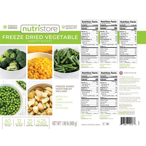 Freeze Dried Vegetable Variety Bucket – Nutristore Foods